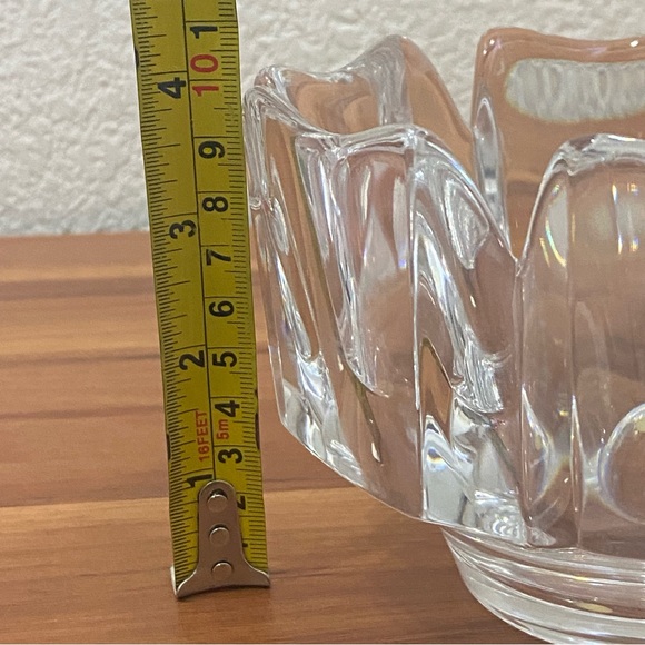 Vintage Orrefors Sweden Signed LH 1384-121 Lars Hellsten 6” Corona Crystal Bowl - Picture 8 of 16